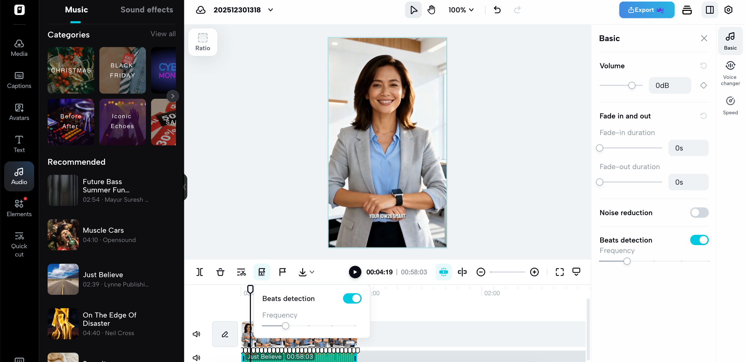 Sync your video