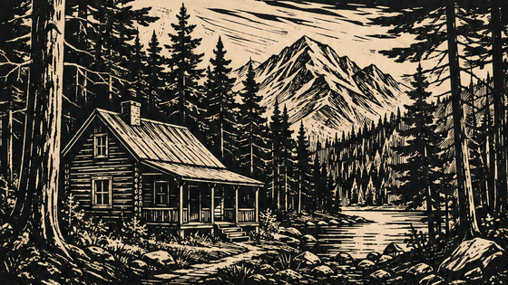 Ai Linocut พิมพ์ตัวอย่างพร้อมท์