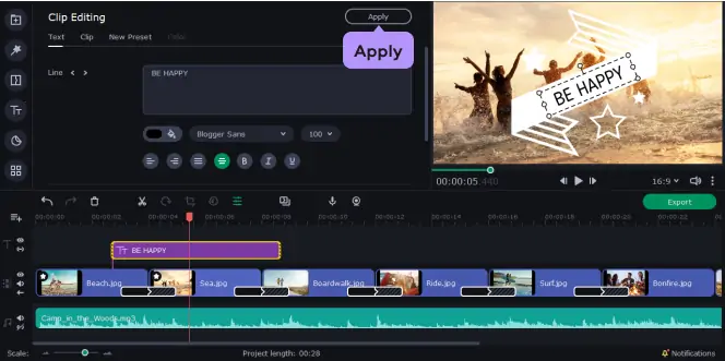 Інтерфейс Movavi