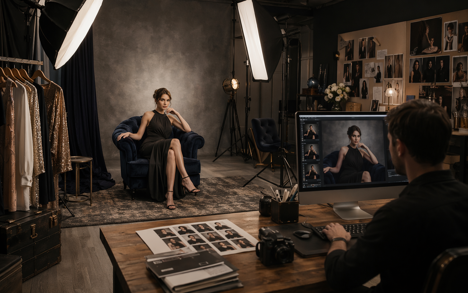AI Polaroid Photo feature highlight scene 2 created for Pippit marketing visuals