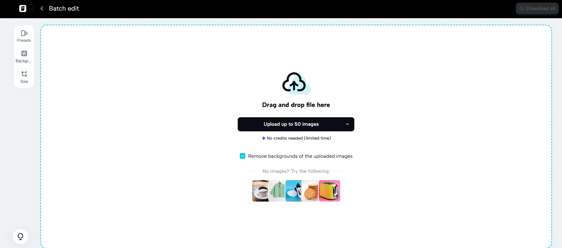 Batch image editor