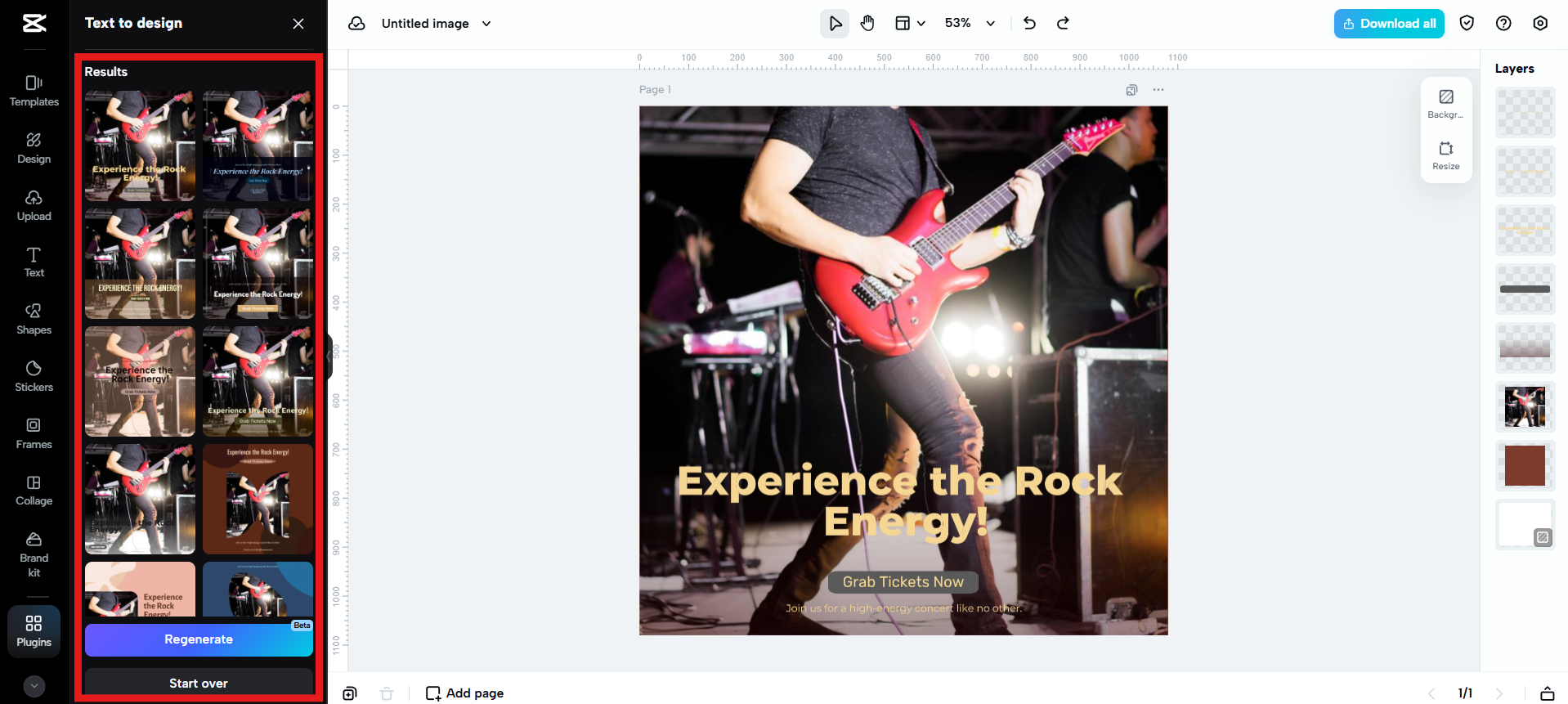 Răsfoiți rezultatele și selectați.