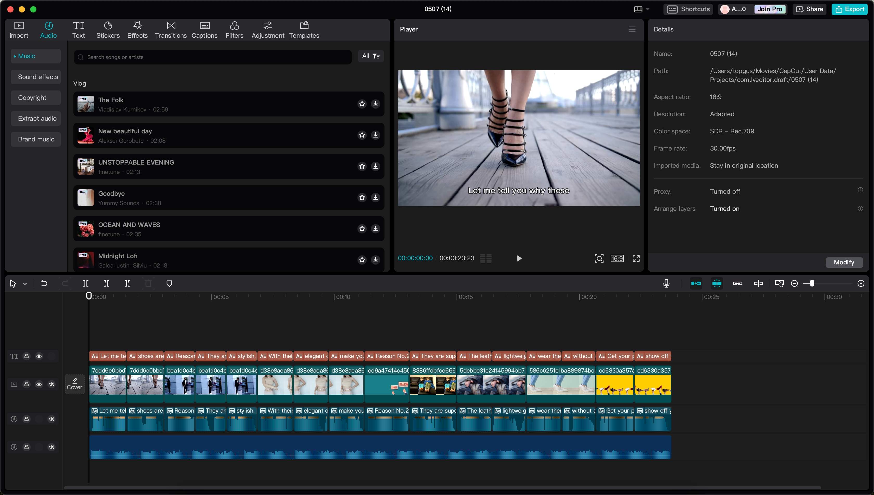 Video generation