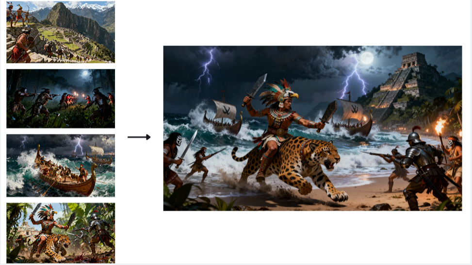 Inspiration fusion feature of Dreamina