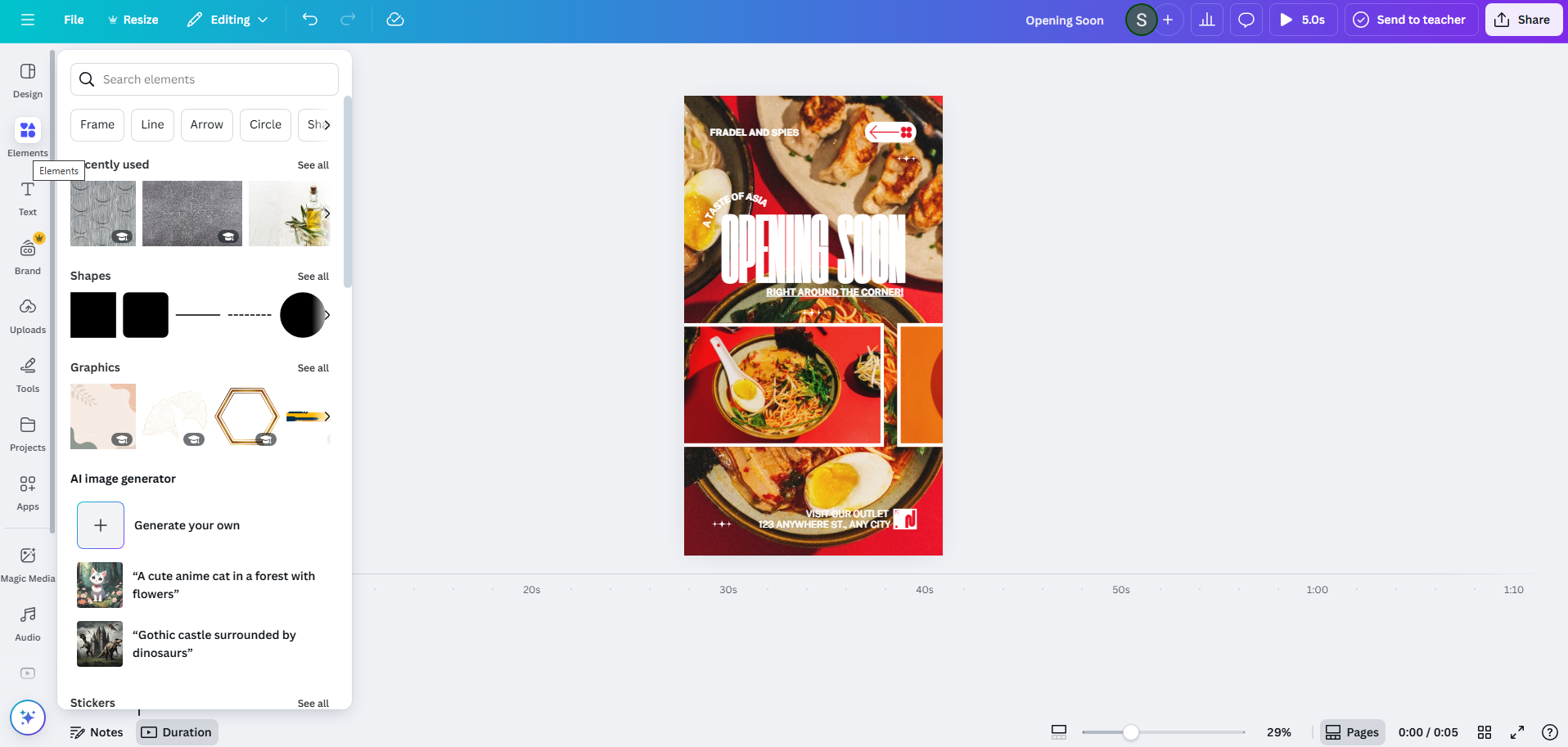 Canva Instagram ad template