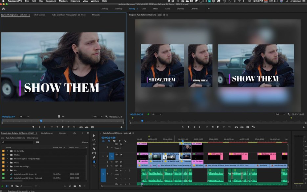 Adobe Premiere Pro interface