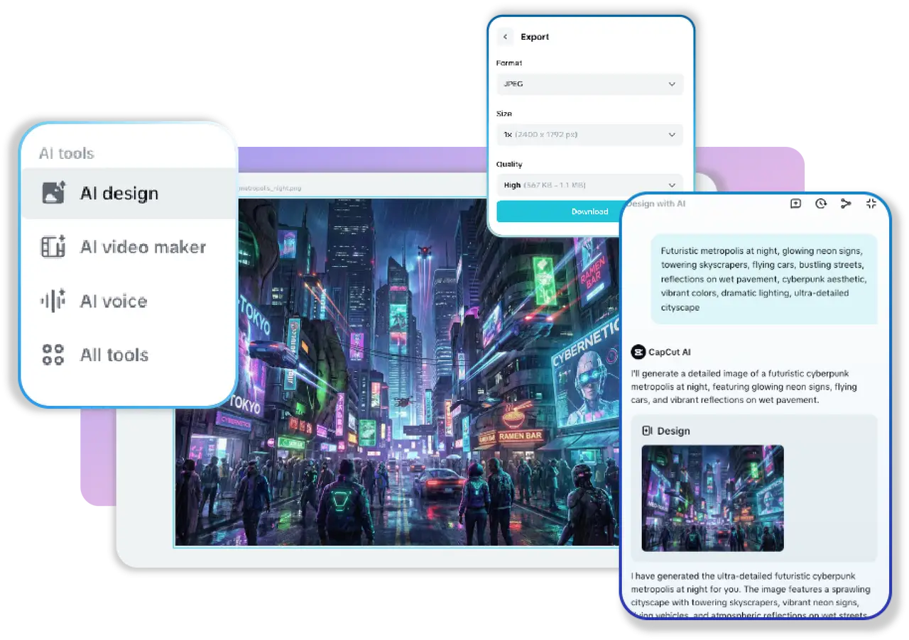 Use Seedream 5.0 AI design in CapCut Online