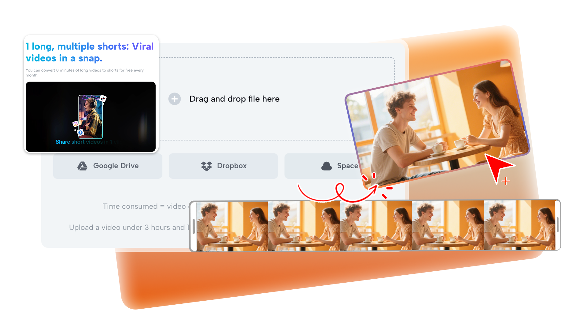 Most Efficient Long Video Splitters with Captions