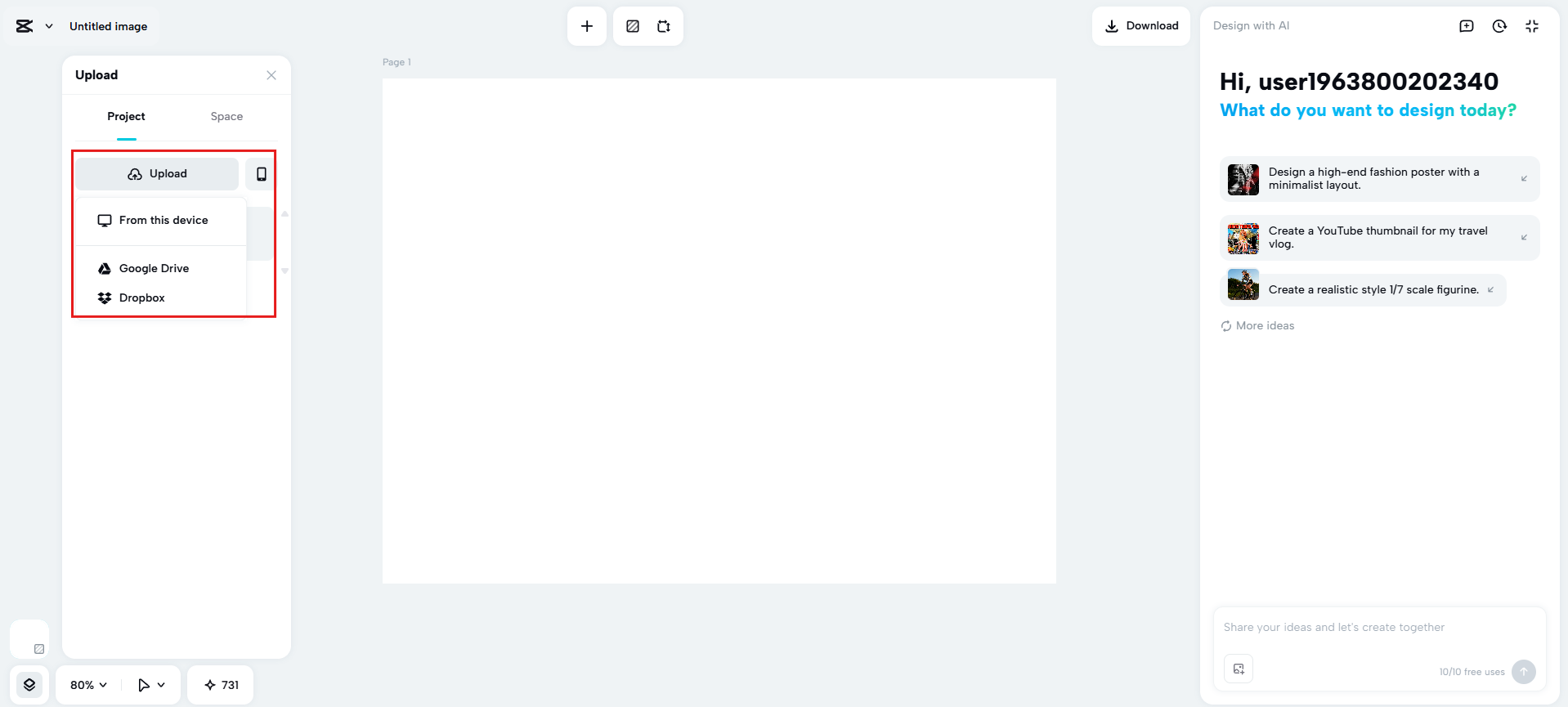 Ladda upp din grundbild