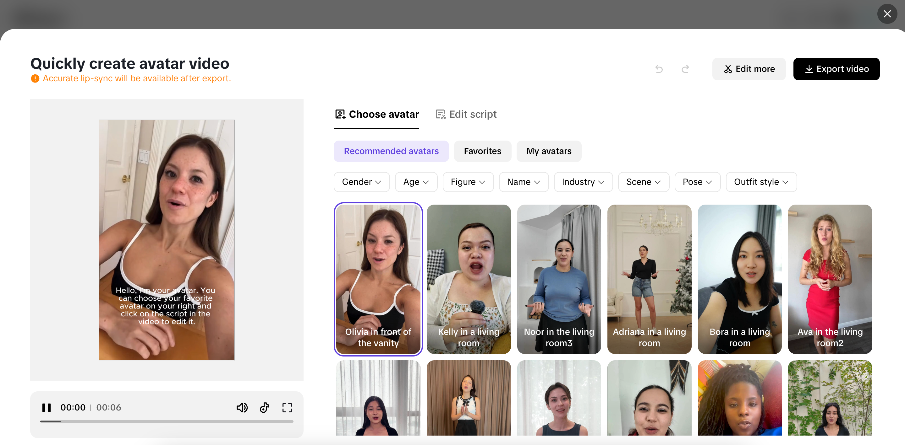 AI Avatars and voices