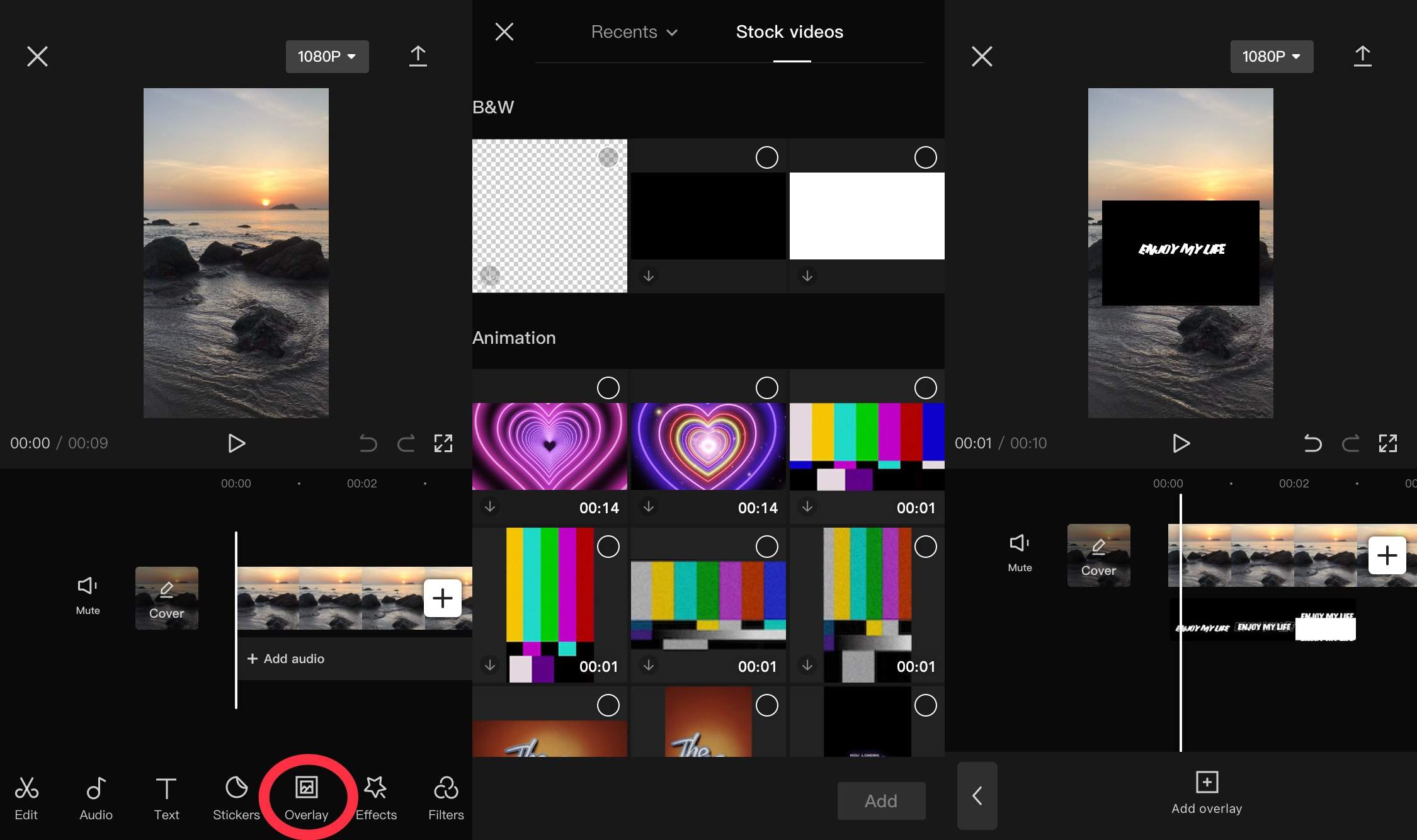 Add the overlay