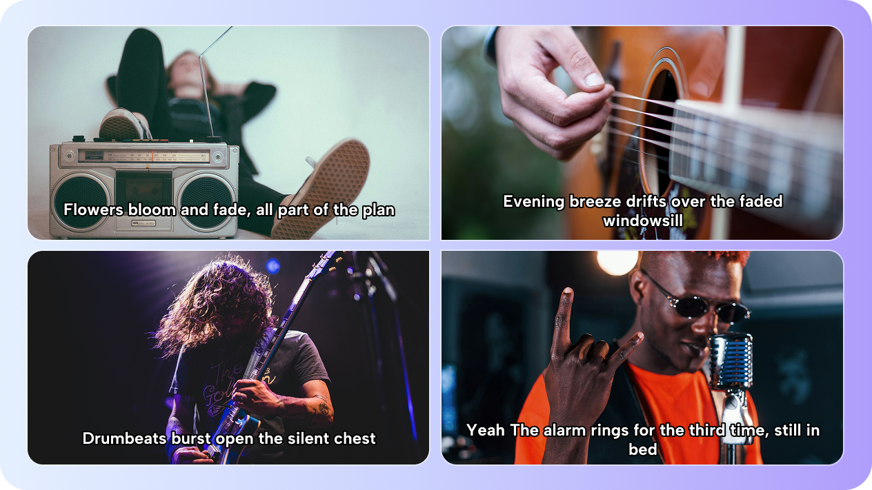 Generate original lyrics for rap, pop, rock, or ballads with CapCut's AI lyric generator