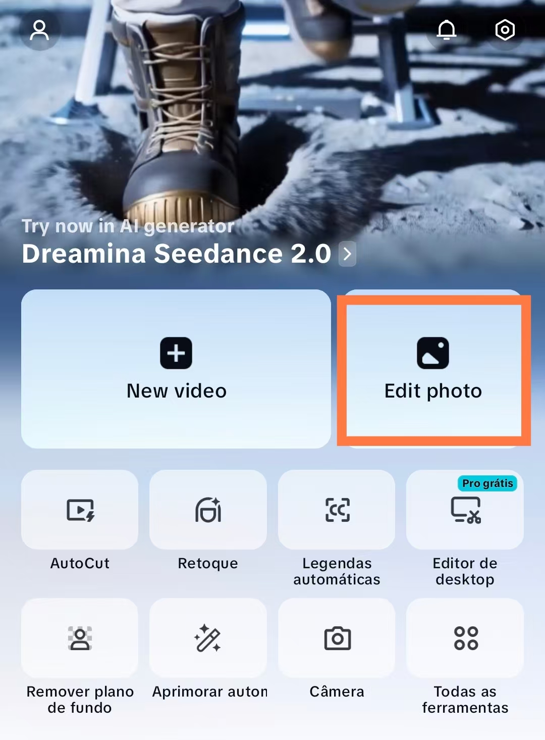 CapCut Mobile Editar Foto
