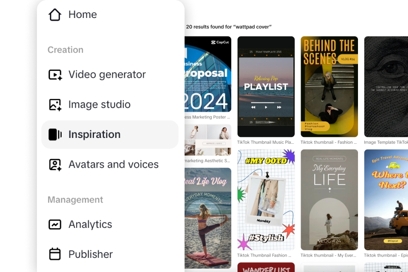 Sing up and select image studio