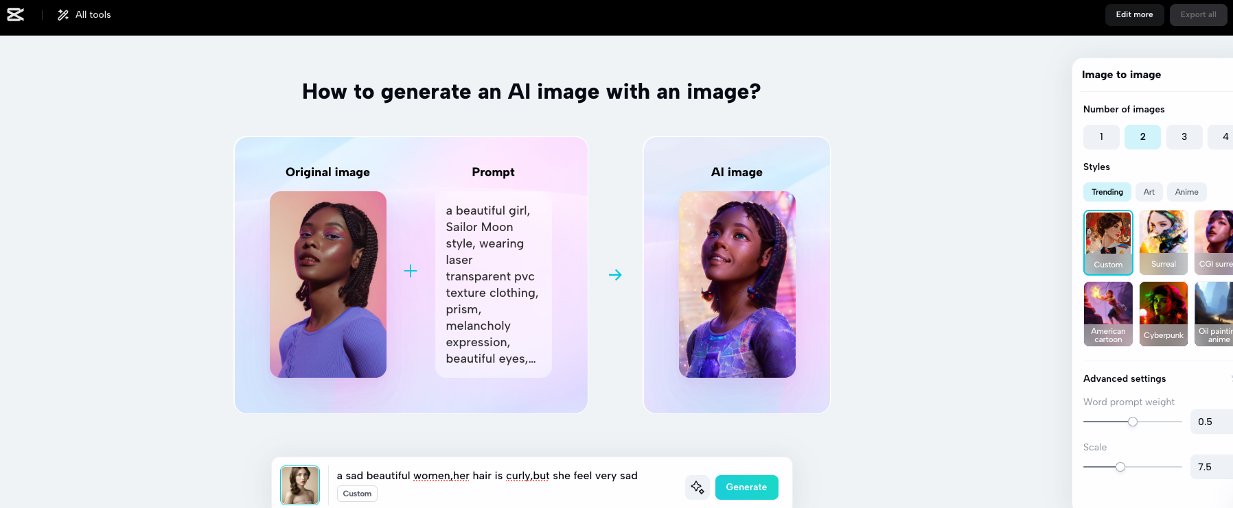 Generate your image