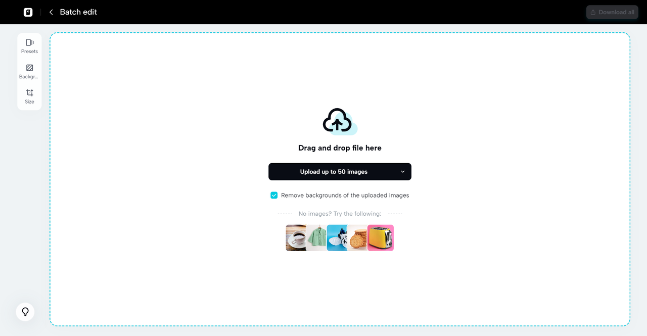 Edit multiple images at once
