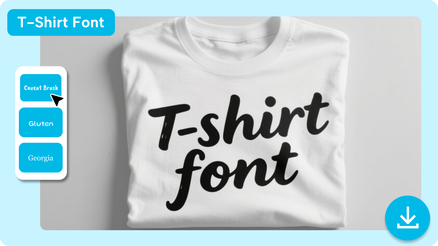 T-shirt font