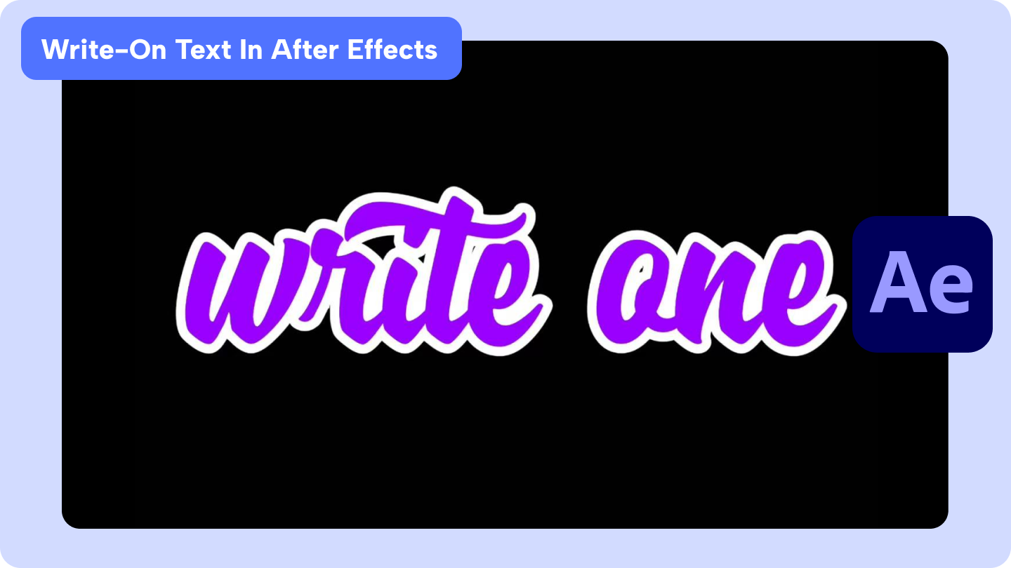 write on after effects