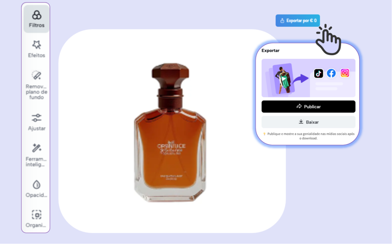 Exportar vídeos com IA para redes sociais