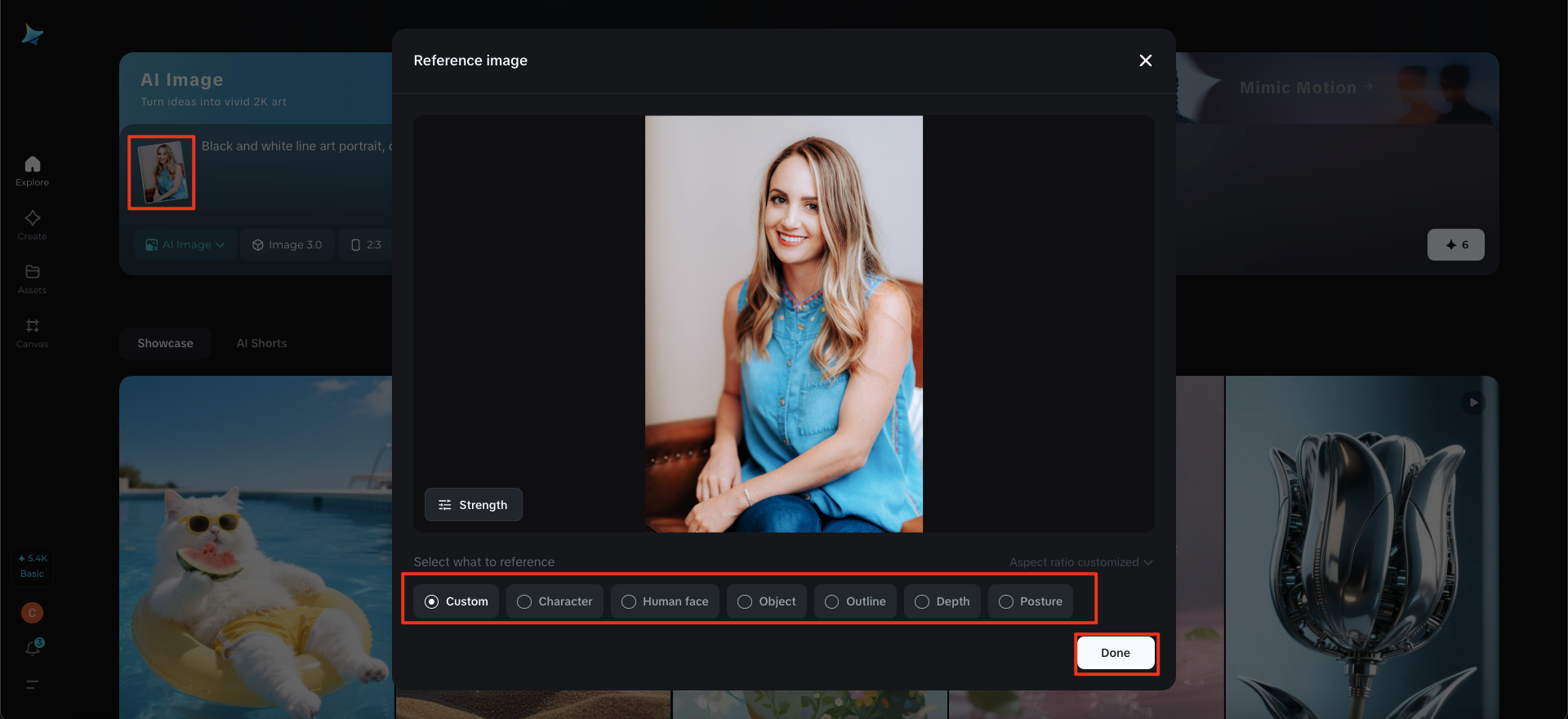Carregar imagem de referência
