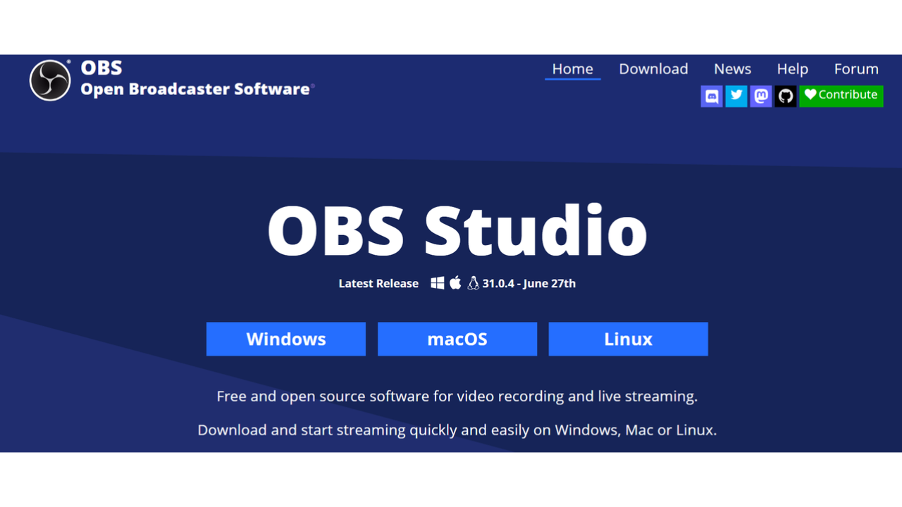 Instale o OBS Studio