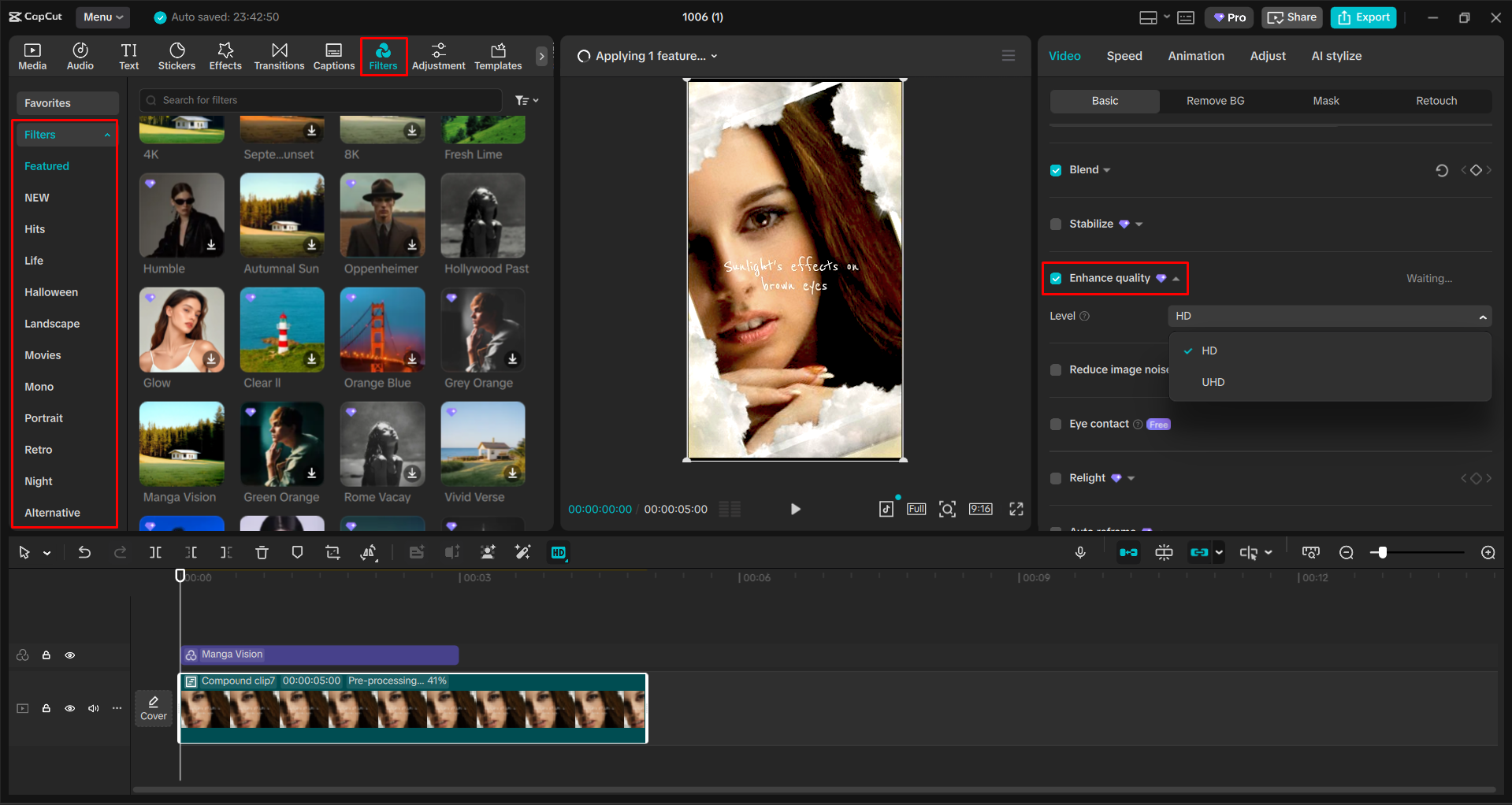 Adding text and fine tuning the video with the CapCut desktop video editor
