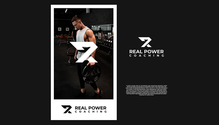 Treinamento de Poder Real - design de logotipo de saúde e fitness