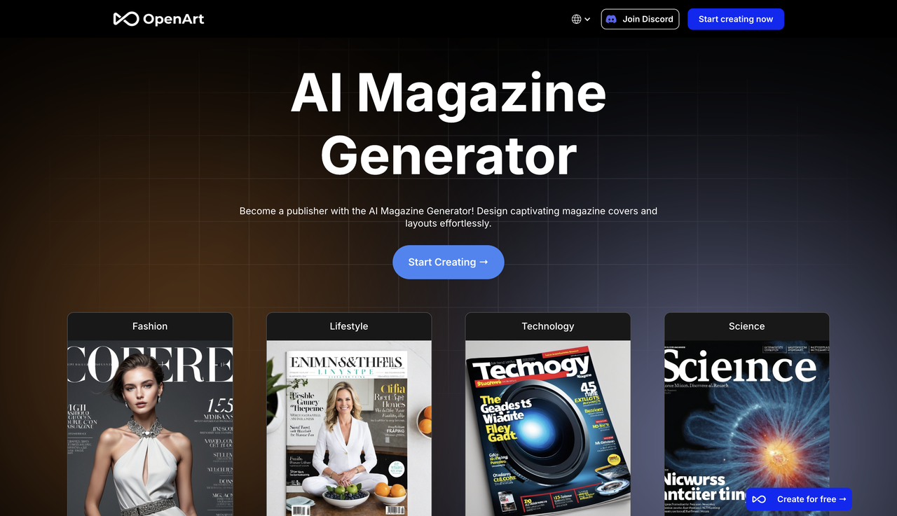 OpenArt interface