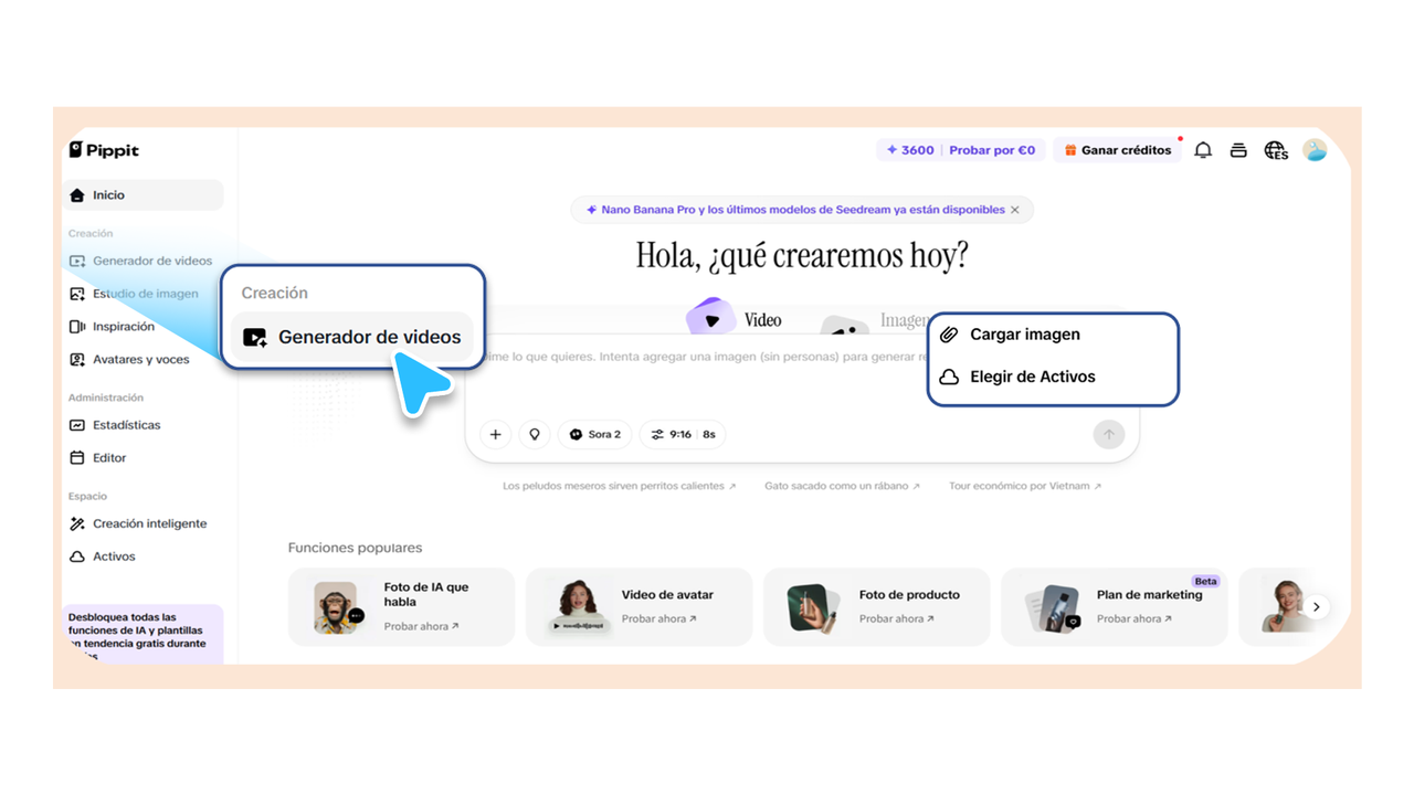 Paso 1: Accede al creador de clips