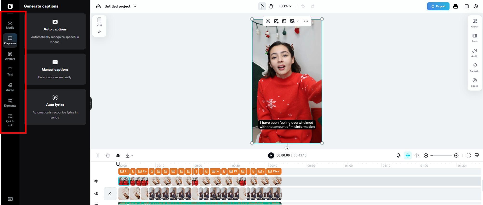 Precise editing capabilities