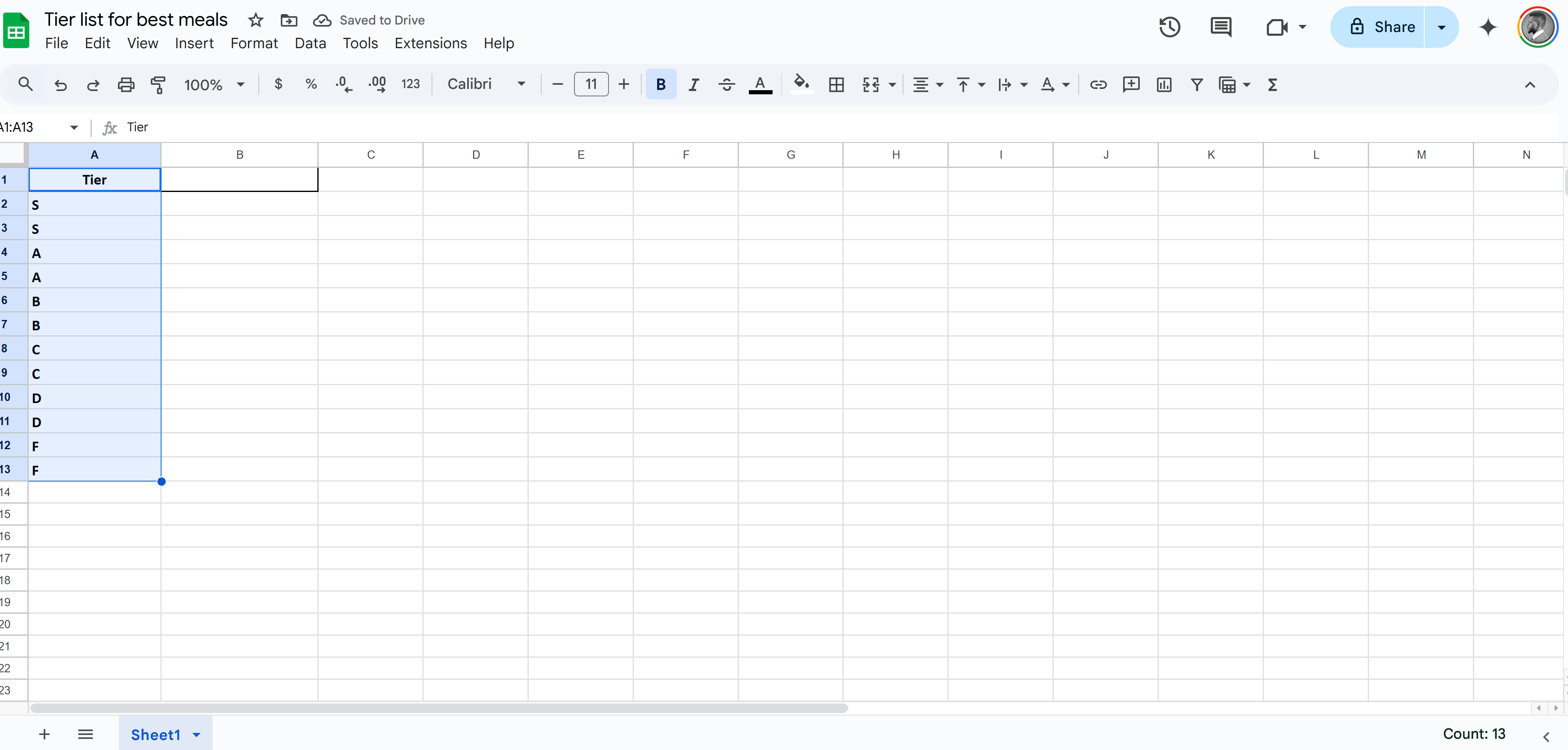 Make your own tier list free
