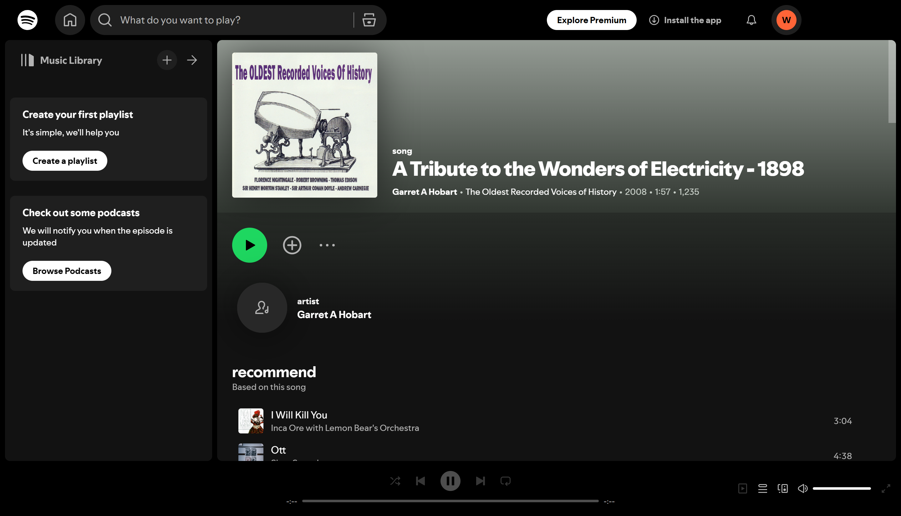 The 7 oldest songs on Spotify: Must-listen classics: Tribute to Electricity (1898)