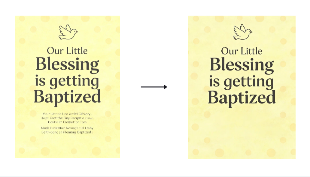 Ta bort funktion i Dreamina