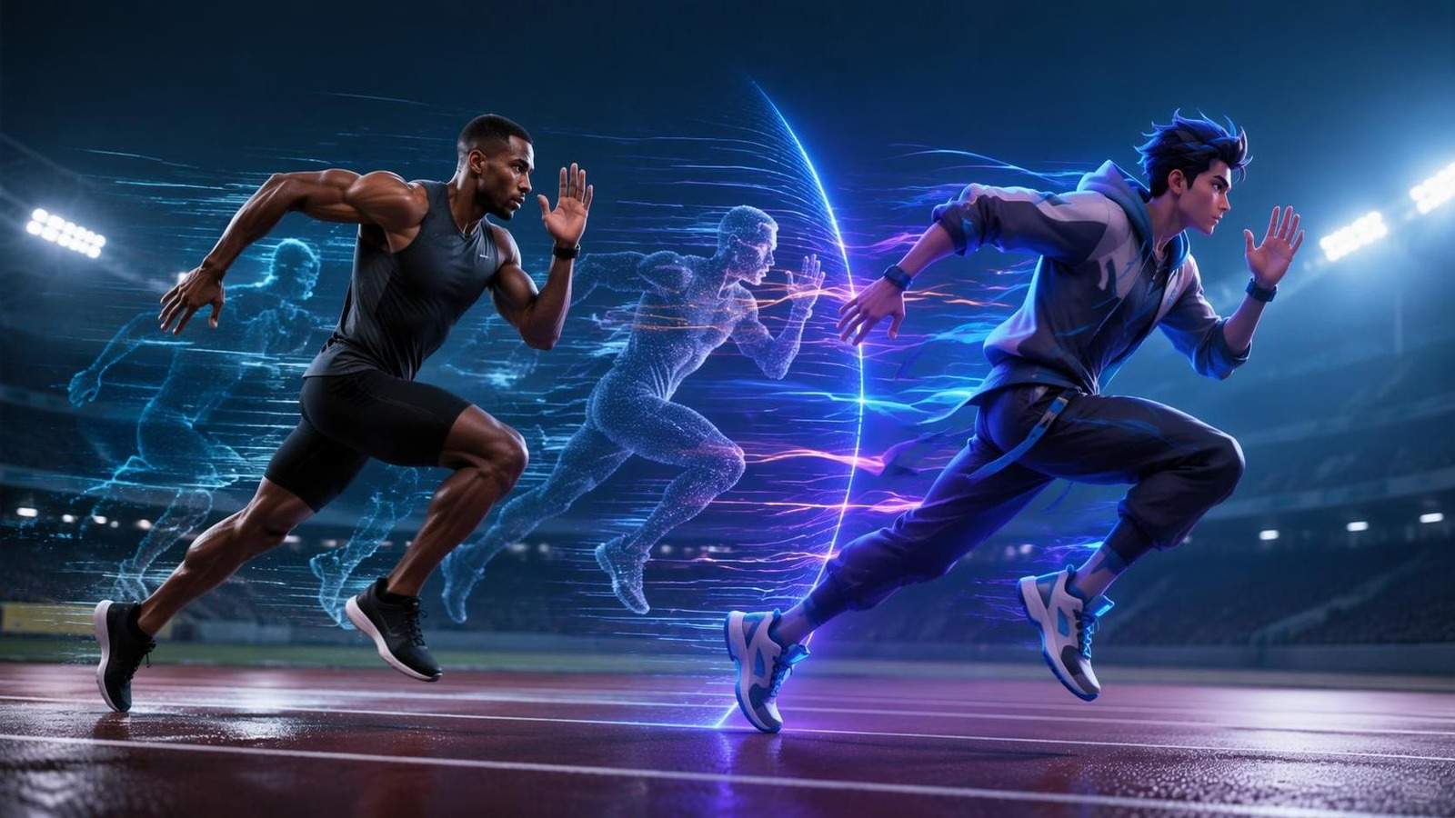 running motion transfer AI template cover