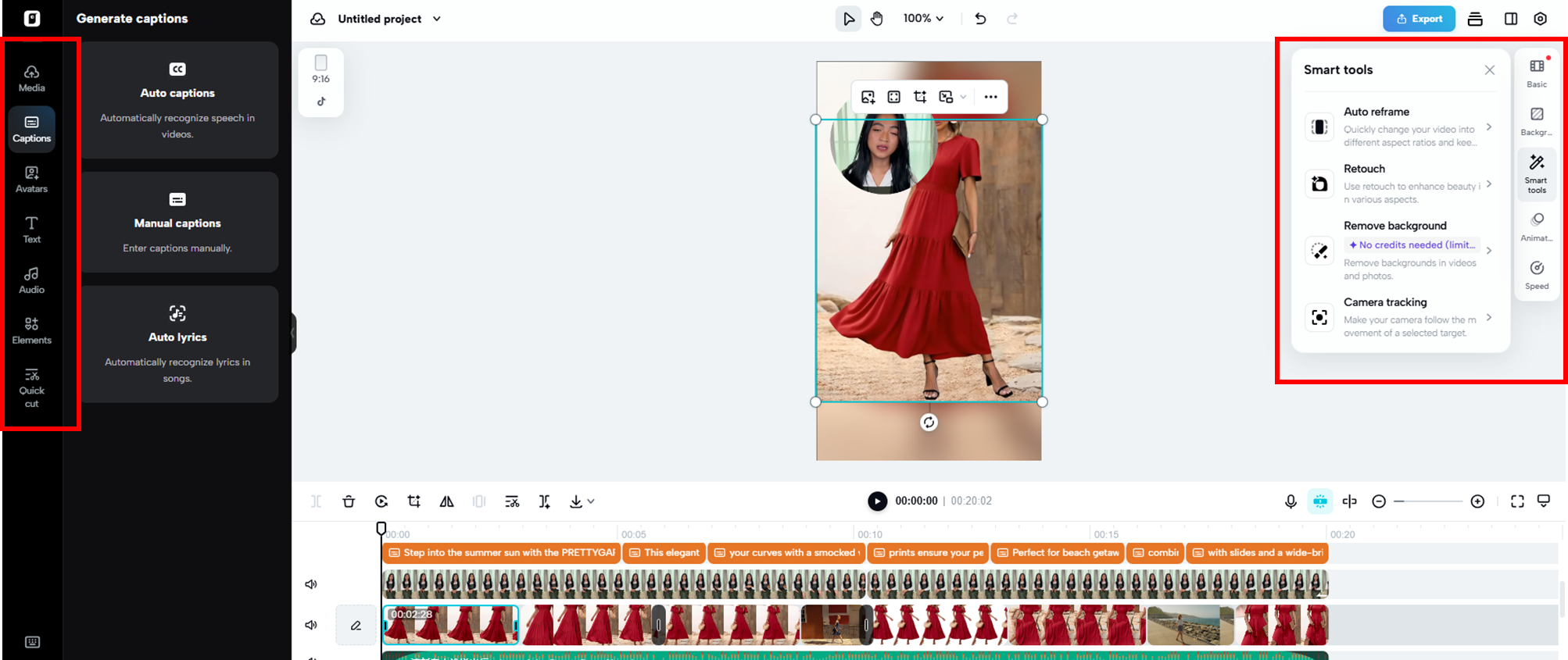 Quick editing & refinements