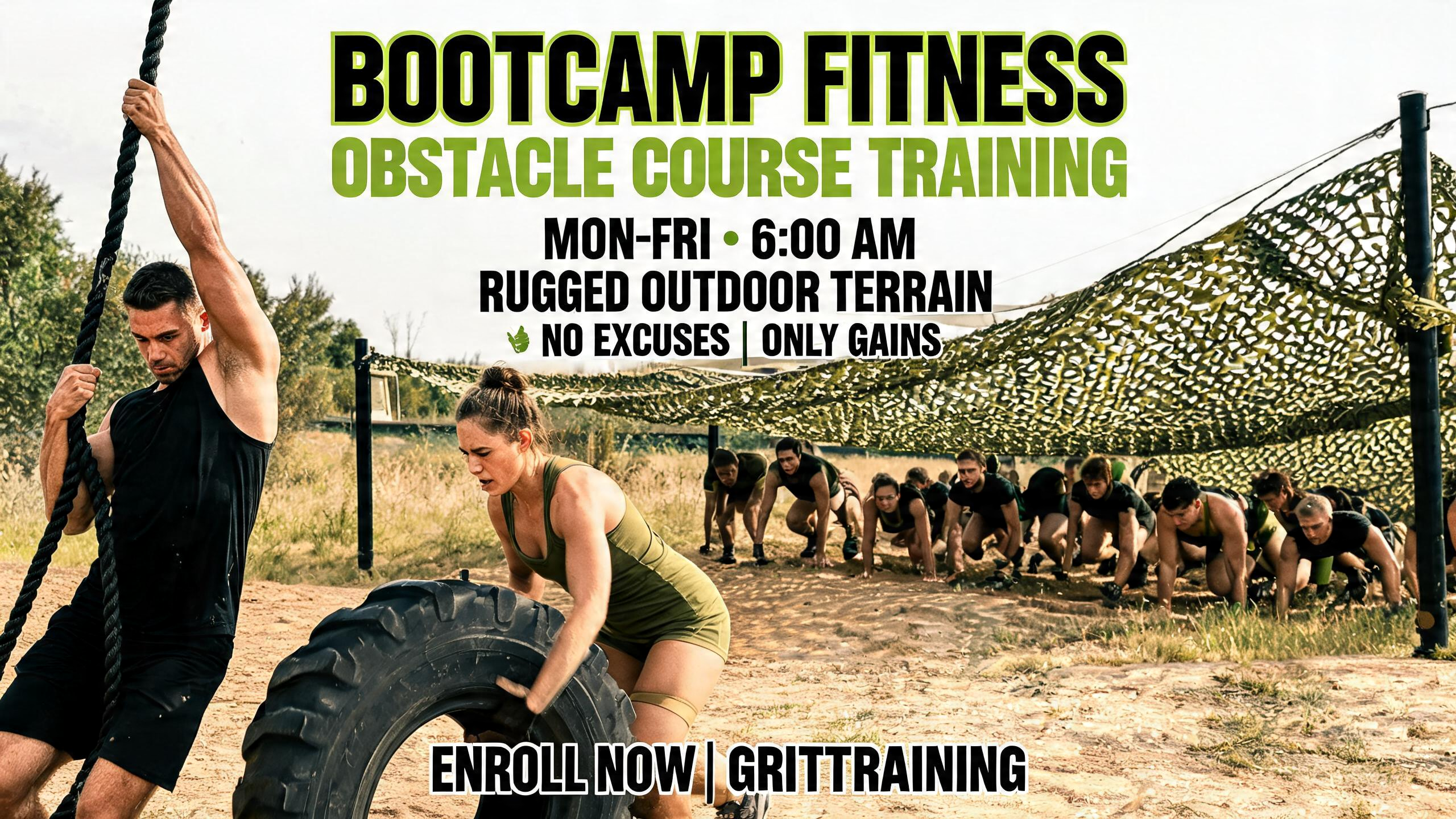 Sports bootcamp flyer