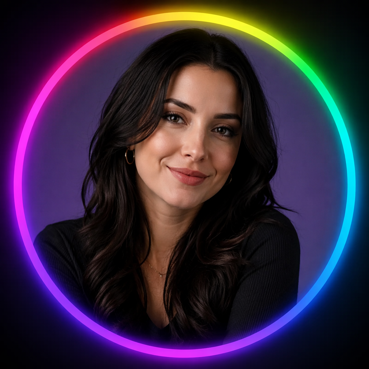 Dreamina pelangi pfp pembuat sempadan contoh segera 1: Avatar Pencipta Pelangi