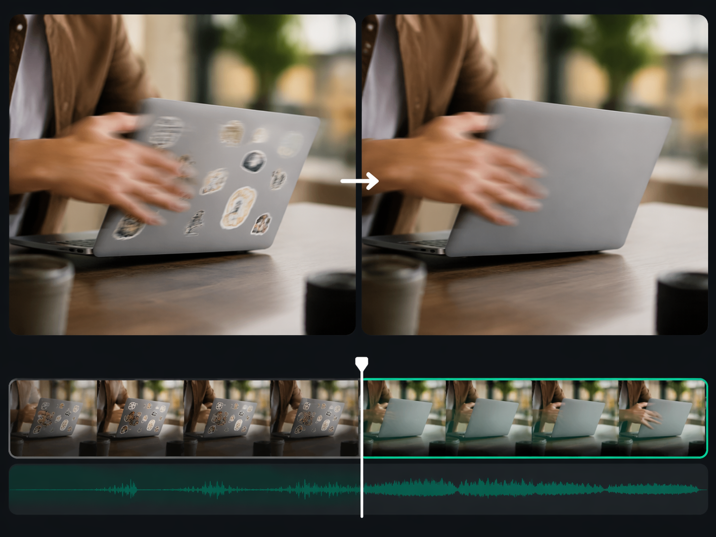 Dreamina remove sticker from video hero example 2