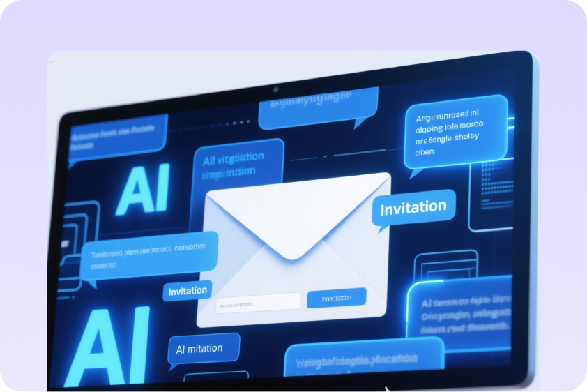 ai text effect for important event