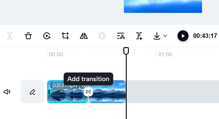 線上新增CapCut視訊過渡