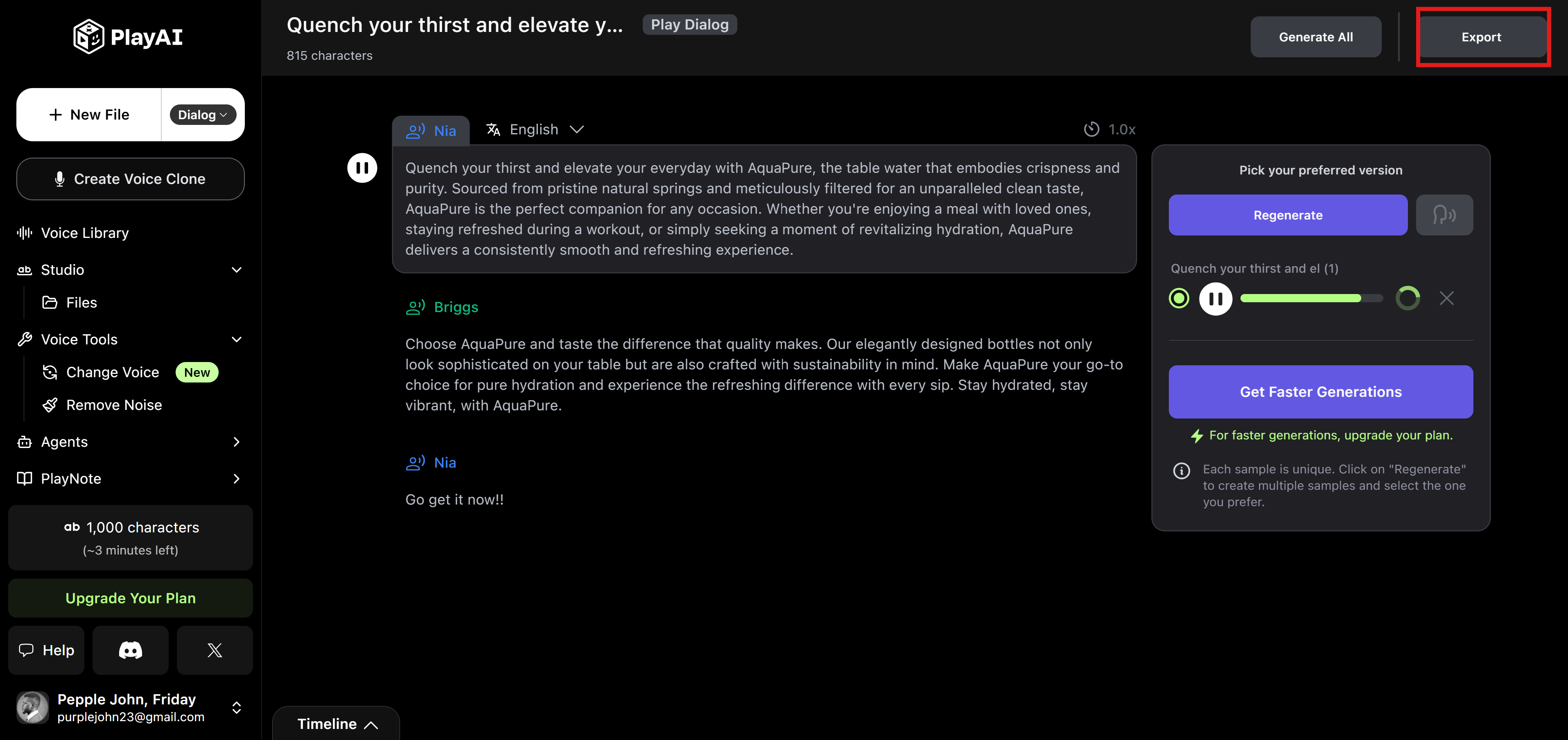 PlayAI: Üretken AI podcast