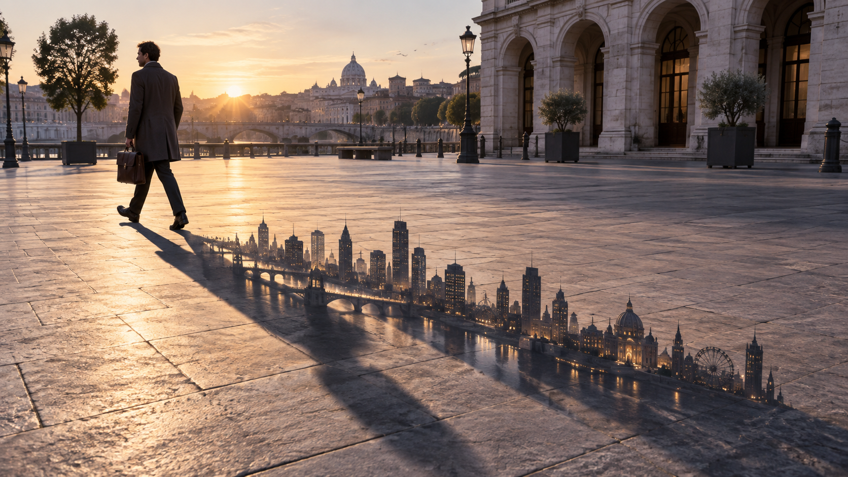solicitări video suprarealiste: Walking City Shadow