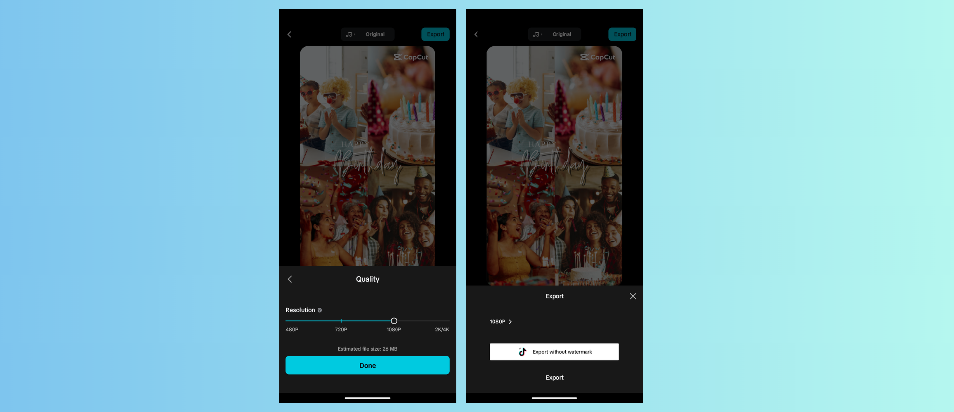 Download your birthday video