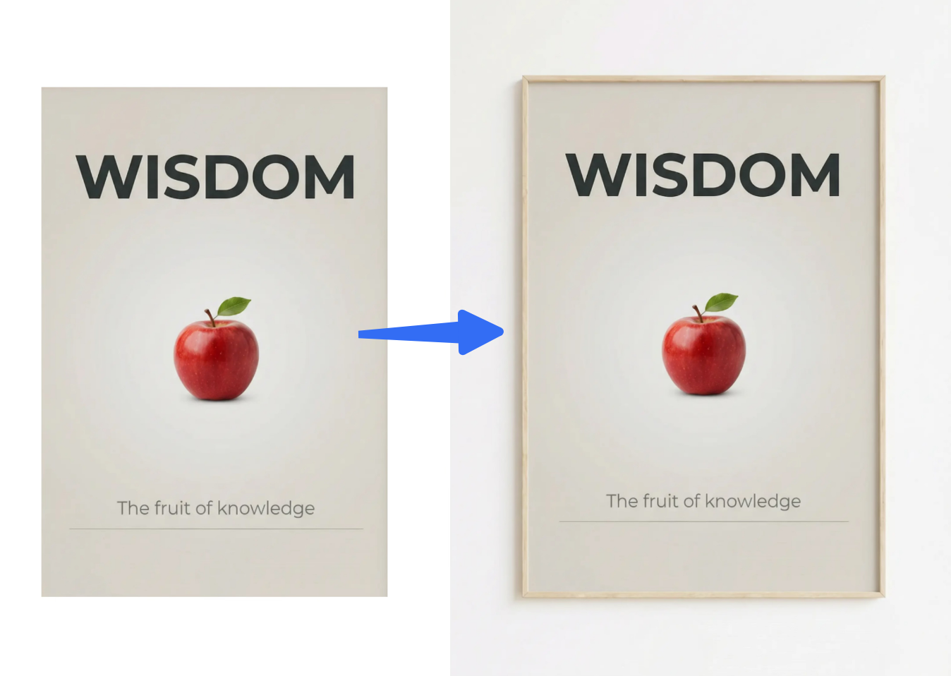 Extindeți-vă posterul de design minimalist