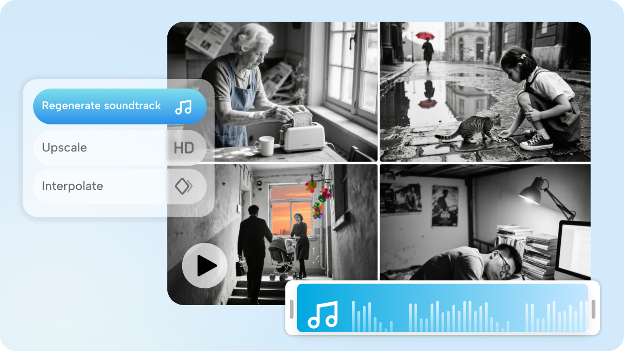 video montage with sound