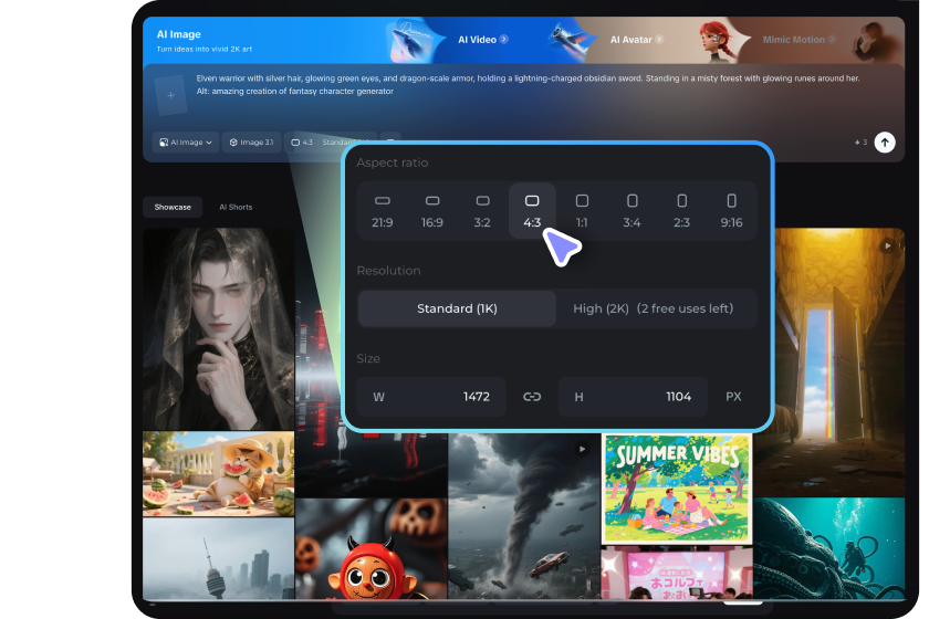 generate your AI characters