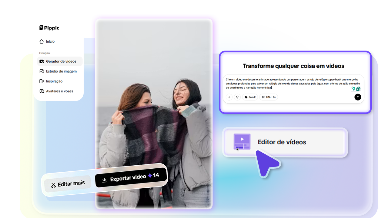 Gere seu vídeo com base nas necessidades