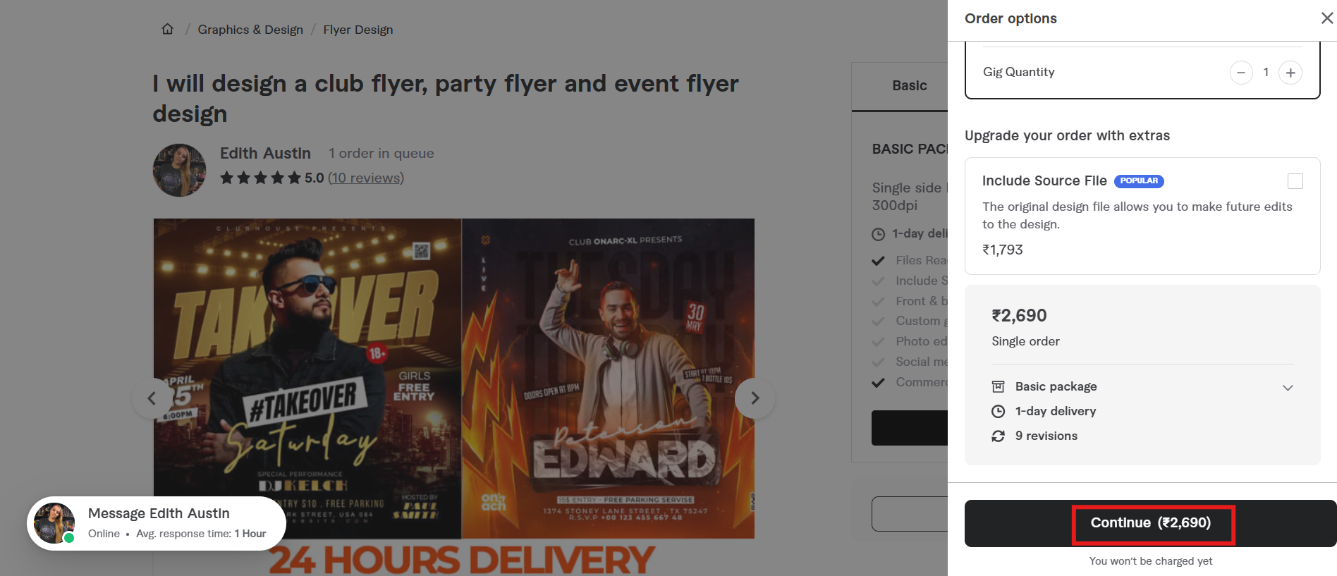 Passez votre commande