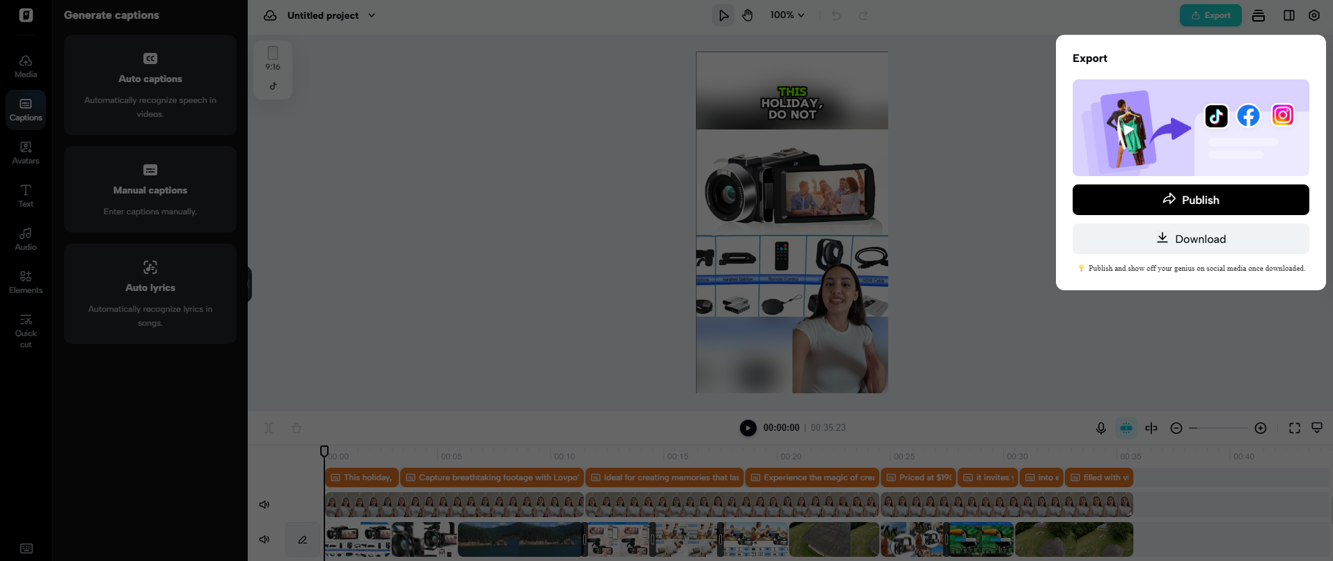 Export your video