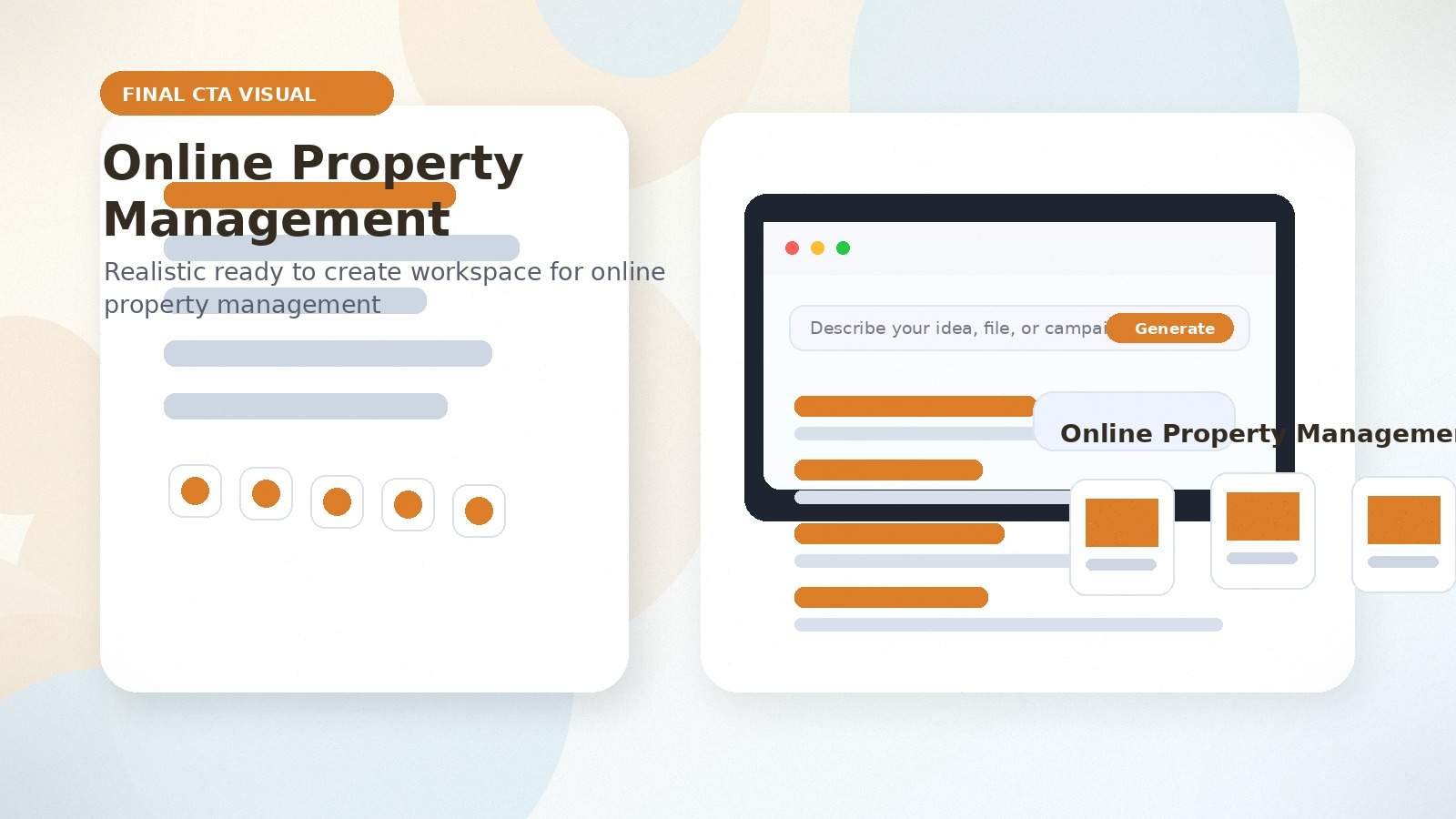 Online Property Management realistic final CTA visual visual for online property management